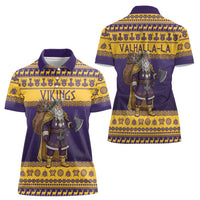 Merry Christmas from Vikingnations Women Polo Shirt Valhalla-La Santa - Wonder Print Shop
