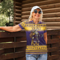 Merry Christmas from Vikingnations Women Polo Shirt Valhalla-La Santa - Wonder Print Shop