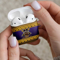Viking-Inspired Football Christmas AirPods Case Valhalla-la Viking Warrior - Wonder Print Shop