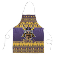 Viking-Inspired Football Christmas Apron Valhalla-la Viking Warrior - Wonder Print Shop