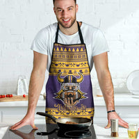 Viking-Inspired Football Christmas Apron Valhalla-la Viking Warrior - Wonder Print Shop