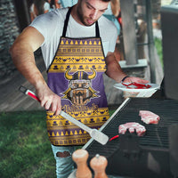 Viking-Inspired Football Christmas Apron Valhalla-la Viking Warrior - Wonder Print Shop