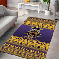 Viking-Inspired Football Christmas Area Rug Valhalla-la Viking Warrior - Wonder Print Shop