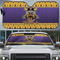 Viking-Inspired Football Christmas Auto Sun Shade Valhalla-la Viking Warrior - Wonder Print Shop