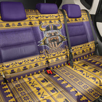 Viking-Inspired Football Christmas Back Car Seat Cover Valhalla-la Viking Warrior - Wonder Print Shop