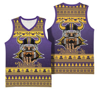 Viking-Inspired Football Christmas Basketball Jersey Valhalla-la Viking Warrior - Wonder Print Shop