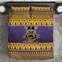Viking-Inspired Football Christmas Bedding Set Valhalla-la Viking Warrior - Wonder Print Shop