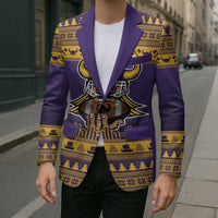 Viking-Inspired Football Christmas Blazer Valhalla-la Viking Warrior - Wonder Print Shop