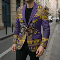 Viking-Inspired Football Christmas Blazer Valhalla-la Viking Warrior - Wonder Print Shop