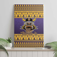 Viking-Inspired Football Christmas Canvas Wall Art Valhalla-la Viking Warrior - Wonder Print Shop