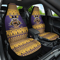 Viking-Inspired Football Christmas Car Seat Cover Valhalla-la Viking Warrior - Wonder Print Shop