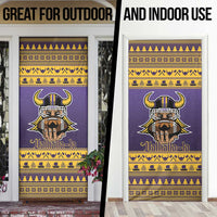Viking-Inspired Football Christmas Door Cover Valhalla-la Viking Warrior - Wonder Print Shop