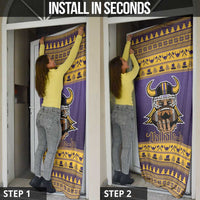 Viking-Inspired Football Christmas Door Cover Valhalla-la Viking Warrior - Wonder Print Shop