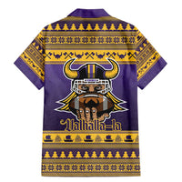 Viking-Inspired Football Christmas Family Matching Mermaid Dress and Hawaiian Shirt Valhalla-la Viking Warrior - Wonder Print Shop