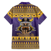 Viking-Inspired Football Christmas Family Matching Off Shoulder Maxi Dress and Hawaiian Shirt Valhalla-la Viking Warrior - Wonder Print Shop