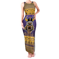 Viking-Inspired Football Christmas Family Matching Tank Maxi Dress and Hawaiian Shirt Valhalla-la Viking Warrior - Wonder Print Shop