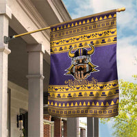 Viking-Inspired Football Christmas Garden Flag Valhalla-la Viking Warrior - Wonder Print Shop
