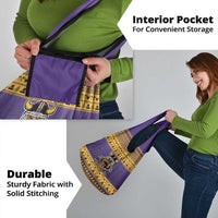 Viking-Inspired Football Christmas Grocery Bag Valhalla-la Viking Warrior - Wonder Print Shop