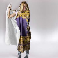 Viking-Inspired Football Christmas Hooded Blanket Valhalla-la Viking Warrior - Wonder Print Shop