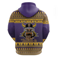 Viking-Inspired Football Christmas Hoodie Valhalla-la Viking Warrior - Wonder Print Shop