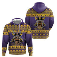 Viking-Inspired Football Christmas Hoodie Valhalla-la Viking Warrior - Wonder Print Shop