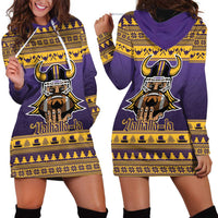Viking-Inspired Football Christmas Hoodie Dress Valhalla-la Viking Warrior - Wonder Print Shop