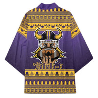 Viking-Inspired Football Christmas Kimono Valhalla-la Viking Warrior - Wonder Print Shop