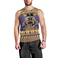 Viking-Inspired Football Christmas Men Tank Top Valhalla-la Viking Warrior - Wonder Print Shop