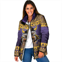 Viking-Inspired Football Christmas Padded Jacket Valhalla-la Viking Warrior - Wonder Print Shop
