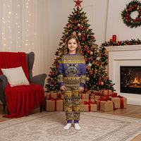 Viking-Inspired Football Christmas Pajama Set Valhalla-la Viking Warrior - Wonder Print Shop
