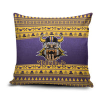 Viking-Inspired Football Christmas Pillow Cover Valhalla-la Viking Warrior - Wonder Print Shop