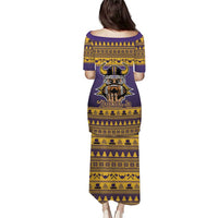 Viking-Inspired Football Christmas Puletasi Valhalla-la Viking Warrior - Wonder Print Shop