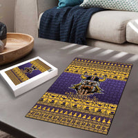 Viking-Inspired Football Christmas Puzzle Valhalla-la Viking Warrior - Wonder Print Shop