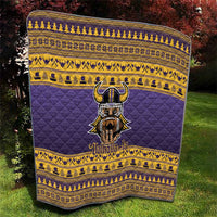 Viking-Inspired Football Christmas Quilt Valhalla-la Viking Warrior - Wonder Print Shop