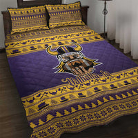 Viking-Inspired Football Christmas Quilt Bed Set Valhalla-la Viking Warrior - Wonder Print Shop