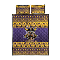 Viking-Inspired Football Christmas Quilt Bed Set Valhalla-la Viking Warrior - Wonder Print Shop
