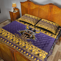 Viking-Inspired Football Christmas Quilt Bed Set Valhalla-la Viking Warrior - Wonder Print Shop
