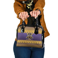 Viking-Inspired Football Christmas Shoulder Handbag Valhalla-la Viking Warrior - Wonder Print Shop