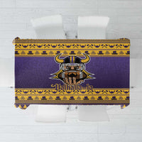 Viking-Inspired Football Christmas Tablecloth Valhalla-la Viking Warrior - Wonder Print Shop