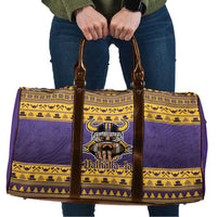 Viking-Inspired Football Christmas Travel Bag Valhalla-la Viking Warrior - Wonder Print Shop