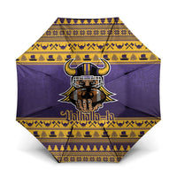 Viking-Inspired Football Christmas Umbrella Valhalla-la Viking Warrior - Wonder Print Shop