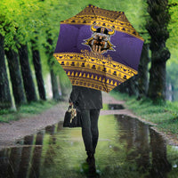 Viking-Inspired Football Christmas Umbrella Valhalla-la Viking Warrior - Wonder Print Shop