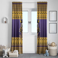 Viking-Inspired Football Christmas Window Curtain Valhalla-la Viking Warrior - Wonder Print Shop