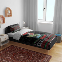 Merry Fishmas Santa Riding Bass Bedding Set Funny Christmas - Wonder Print Shop