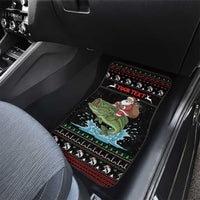 Merry Fishmas Santa Riding Bass Personalized Car Mats Funny Christmas - Wonder Print Shop