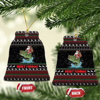 Merry Fishmas Santa Riding Bass Ceramic Ornament Funny Christmas - Wonder Print Shop