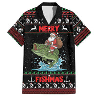 Merry Fishmas Santa Riding Bass Personalized Family Matching Mermaid Dress and Hawaiian Shirt Funny Christmas - Wonder Print Shop