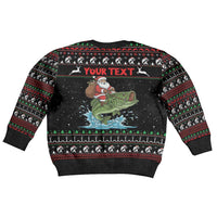 Merry Fishmas Santa Riding Bass Personalized Kid Ugly Christmas Sweater Funny Christmas - Wonder Print Shop