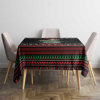 Merry Fishmas Santa Riding Bass Tablecloth Funny Christmas - Wonder Print Shop