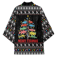 Merry Fishmas Kimono Fishing Christmas Tree Lights - Wonder Print Shop